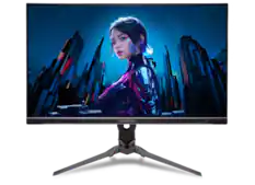 Front. Acer - Predator XB273K V5 27" UHD Gaming Monitor – 144Hz, G-SYNC Compatible, HDR400, DisplayHDR - Black.