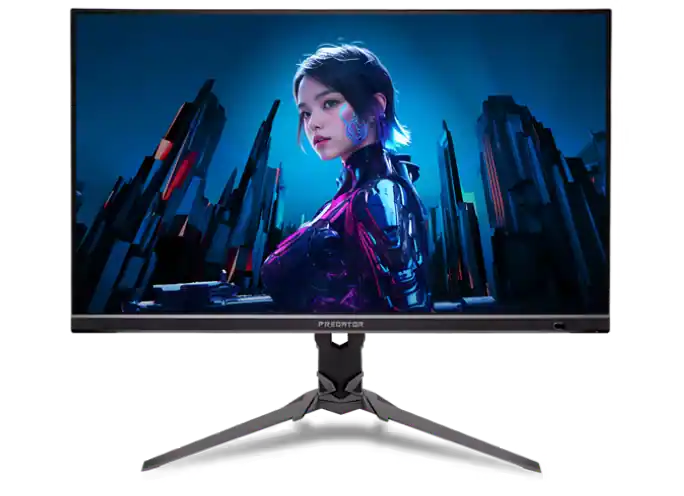 Front. Acer - Predator XB273K V5 27" UHD Gaming Monitor – 144Hz, G-SYNC Compatible, HDR400, DisplayHDR - Black.