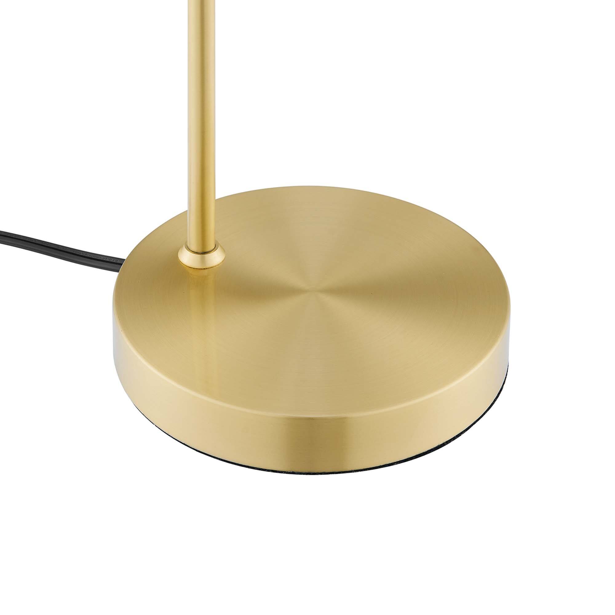 Alt View 5. Modway - Element Glass Table Lamp by Modway - Satin Brass.