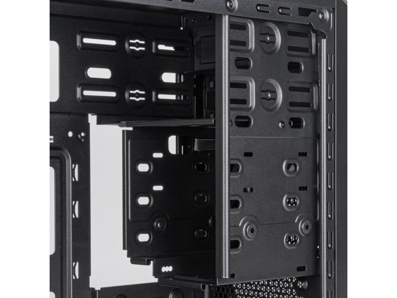 Alt View 9. SilverStone - FARA 313 Compact SST-FA313-B-C Micro-ATX Tower Chassis with Tremendous Storage Drive Compatibility - Black.