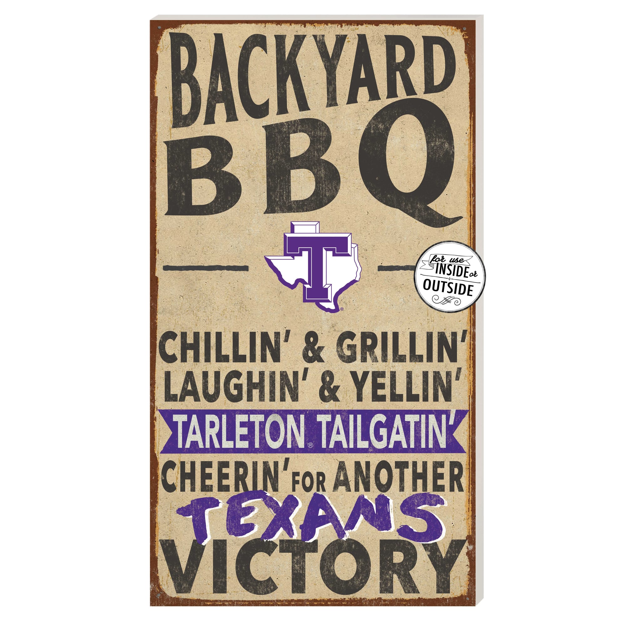 Jardine - Tarleton State Texans 11'' x 20'' Indoor/Outdoor BBQ Sign - Brown