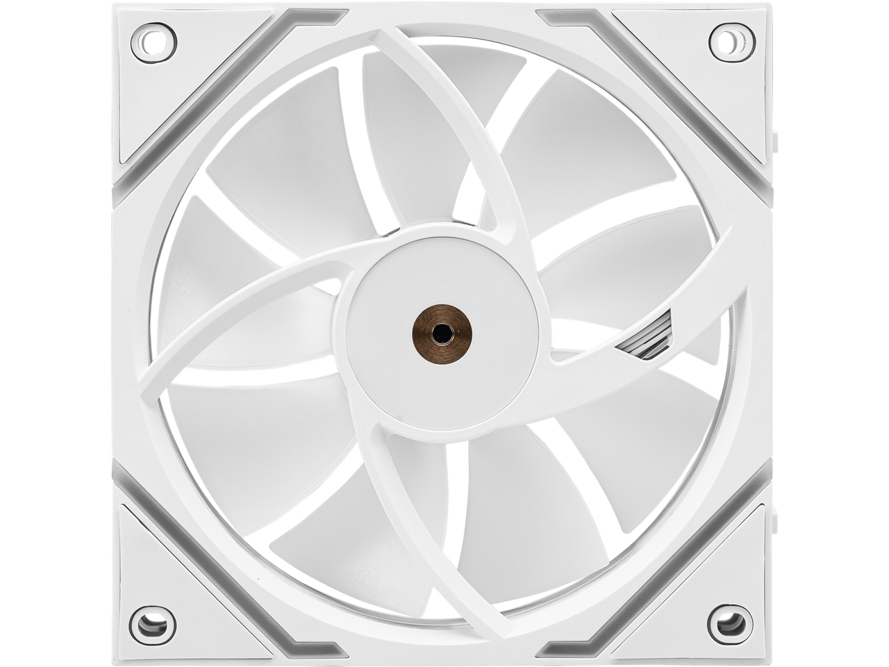 Alt View 2. MSI - MSI MPG EZ120 ARGB White Fan - 120mm, Fluid Bearing, Mystic Light, 1900RPM, 2Y Warranty - White.