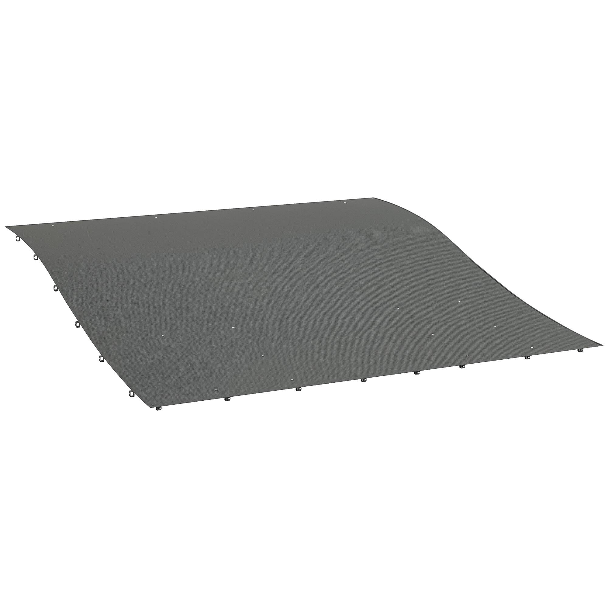 Front. Outsunny - Pergola Shade Cover, Pergola Canopy Replacement with Drainage Holes, for 10' x 10' Pergola ( 84C-038 Series) - Dark Gray.