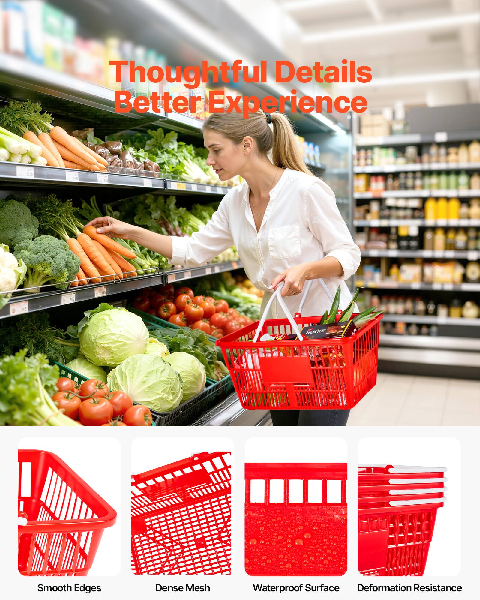 Thoughtful Details Better Experience

24 in 30

Smooth Edges
Dense Mesh
Waterproof Surface
Deformation Resistance