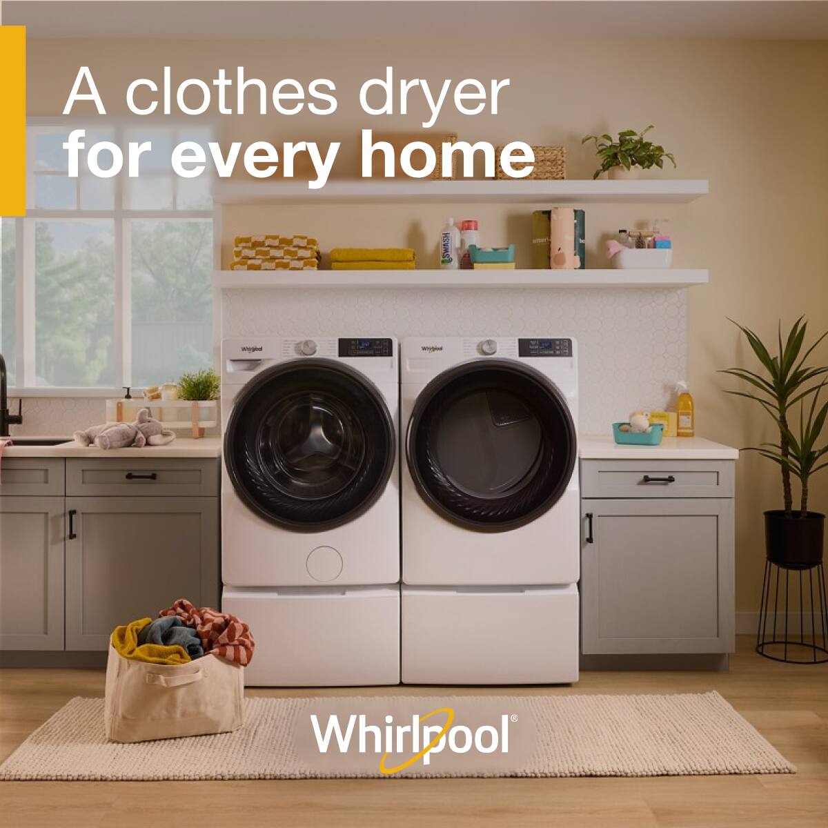 A clothes dryer for every home  
Whirlpool