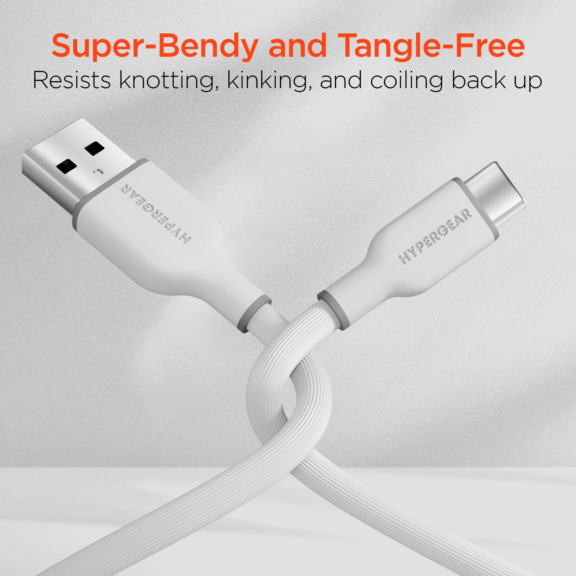 Super-Bendy and Tangle-Free  
Resists knotting, kinking, and coiling back up  

HYPERGEAR  
HYPERGEAR