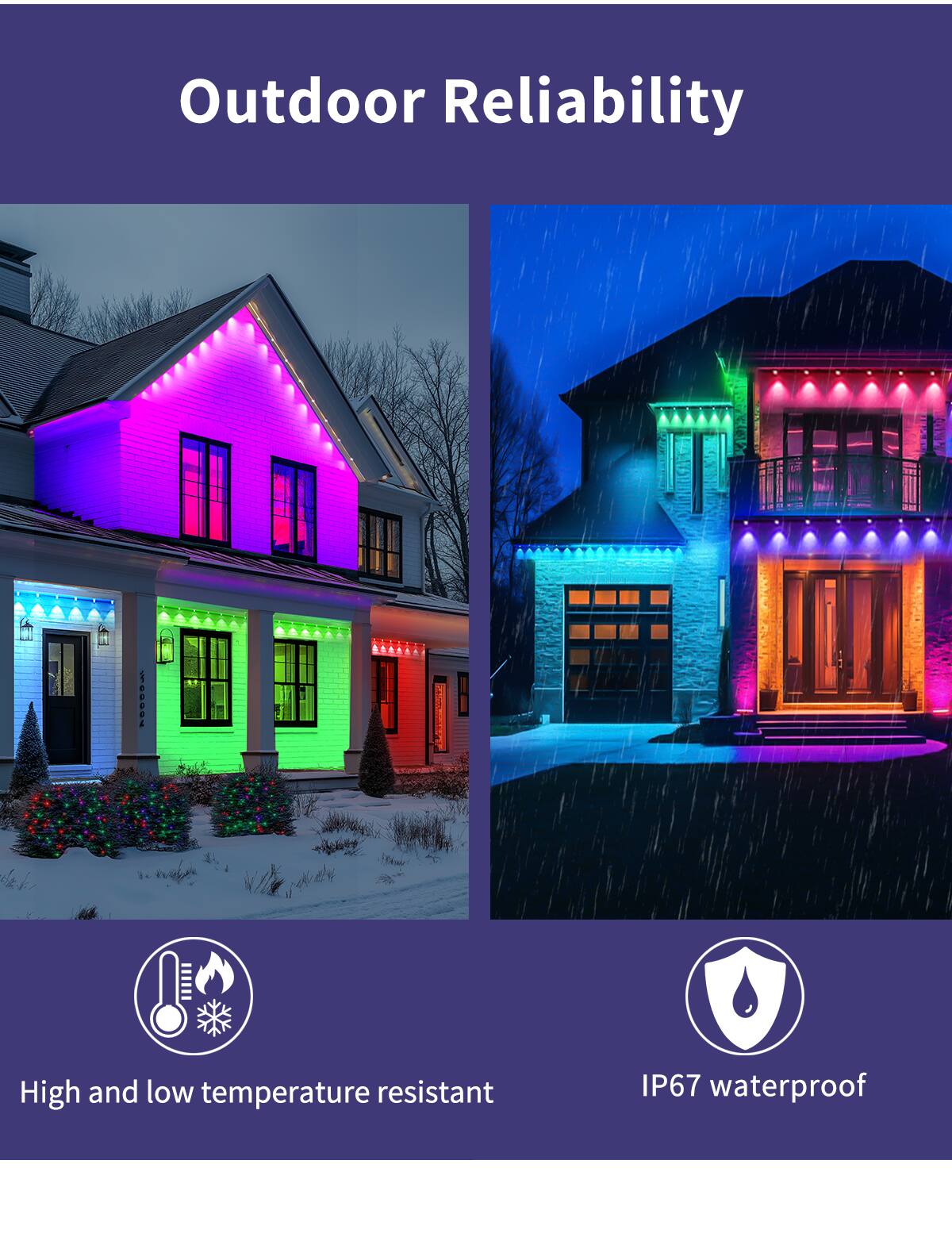 Outdoor Reliability

High and low temperature resistant

IP67 waterproof