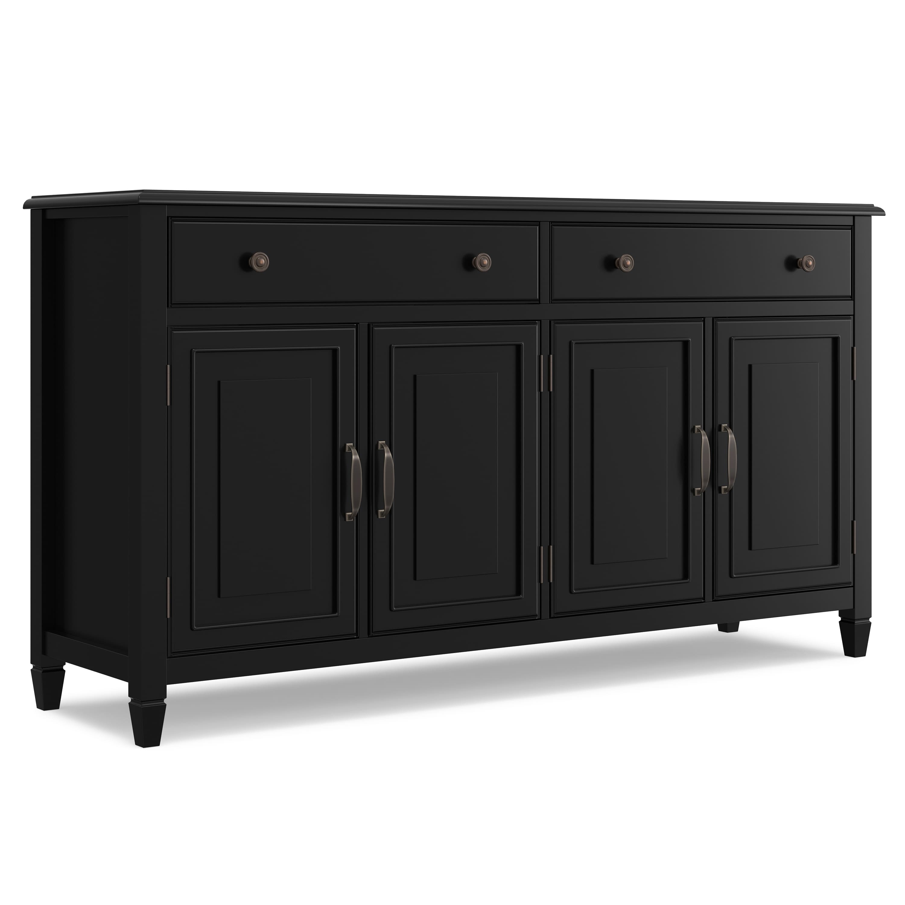 Simpli Home - Connaught Large Sideboard Buffet Storage Cabinet - Black price history on PriceWatchPro