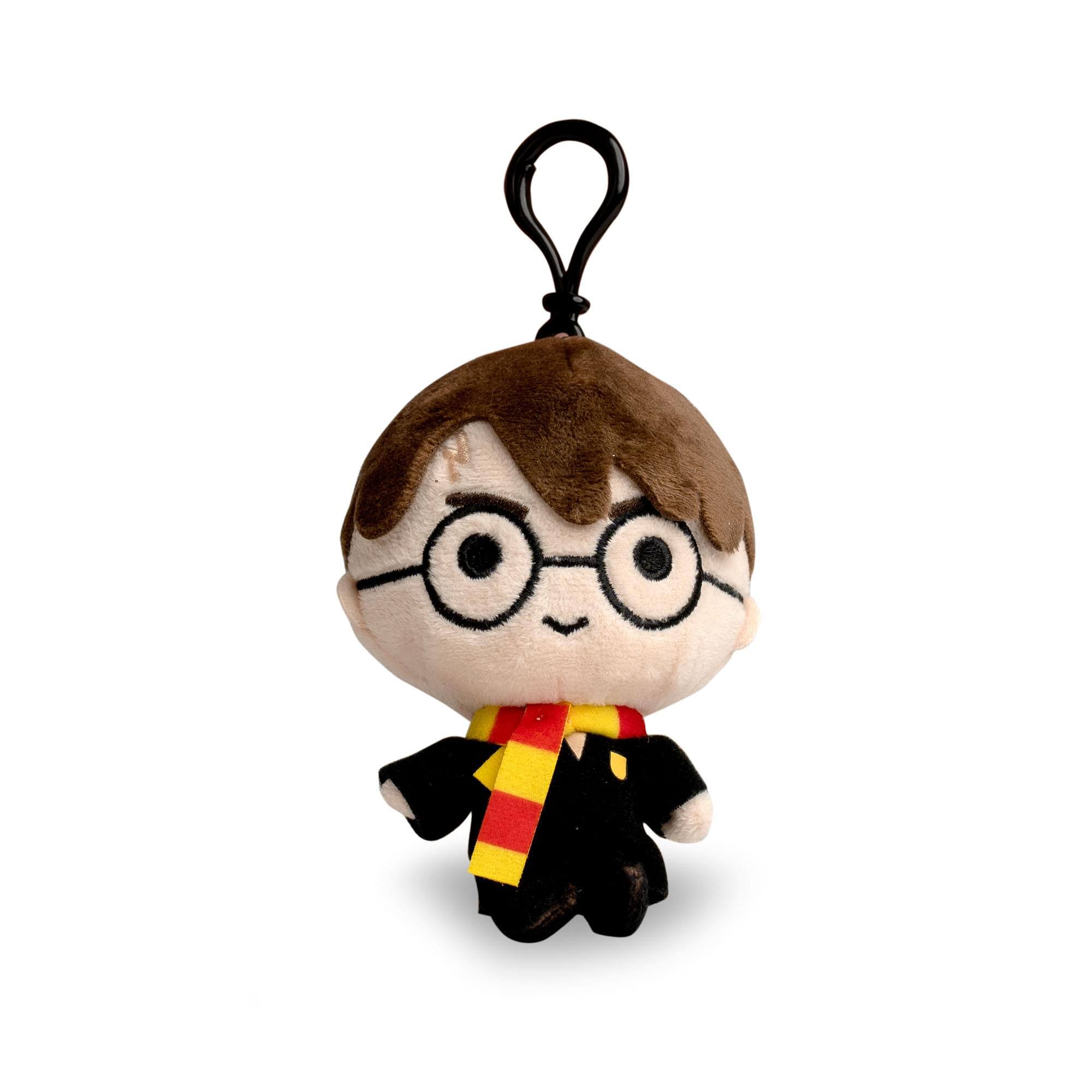 Front. Harry Potter - Harry Potter 4 Inch Plush Chibi Keychain | Harry Potter - Brown.