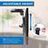 ADJUSTABLE HEIGHT
MAX: 15.25"
MIN: 9.75"
Note: Measurements show distance between ceiling and lower hole of VESA plate.
Height Adjustment Screw (Allen Wrench included)