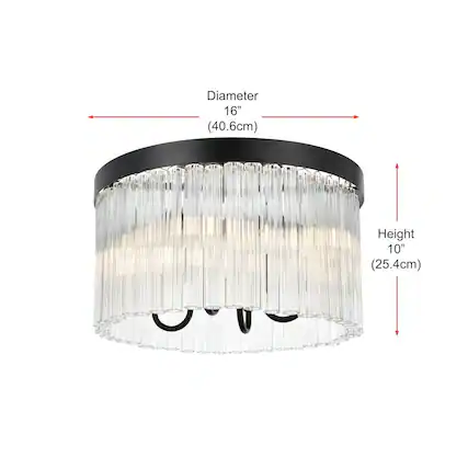 Diameter 16" (40.6cm)
Height 10" (25.4cm)