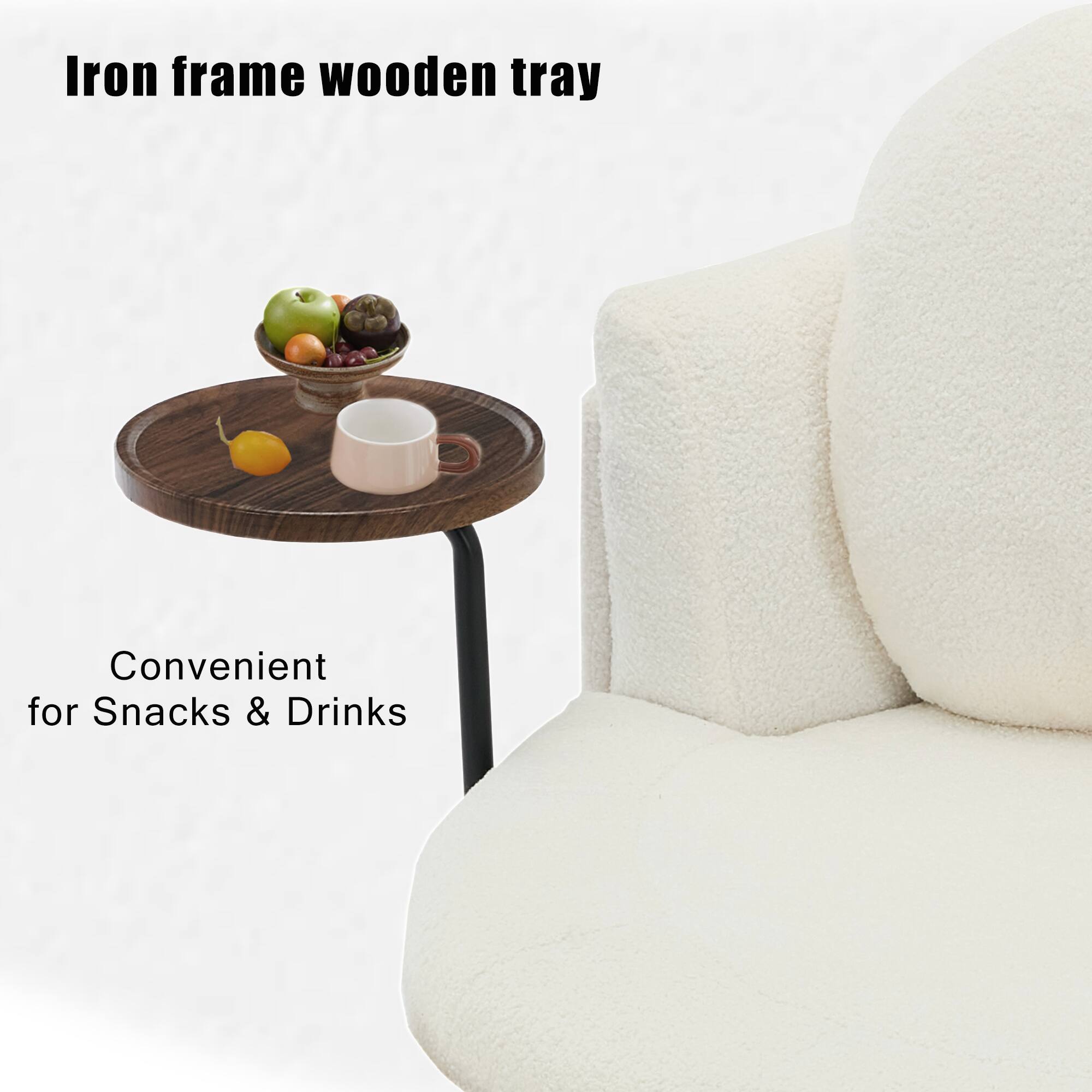 Iron frame wooden tray

Convenient for Snacks & Drinks