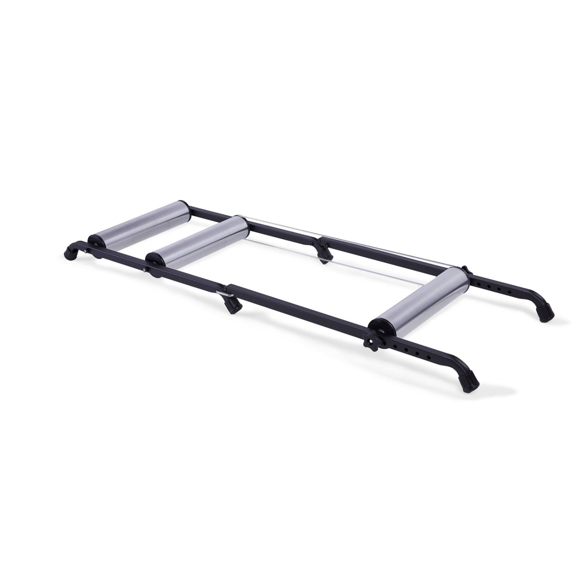 Front. Saris - Aluminum Foldable Bike Rollers for Indoor Bike Trainer & Resistance Cycling Training - Black.