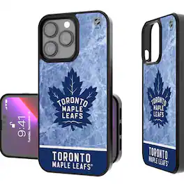Keyscaper - NHL - Toronto Maple Leafs Bump Case with 8.2ft Drop Protection - 16 Pro Max - Multicolor