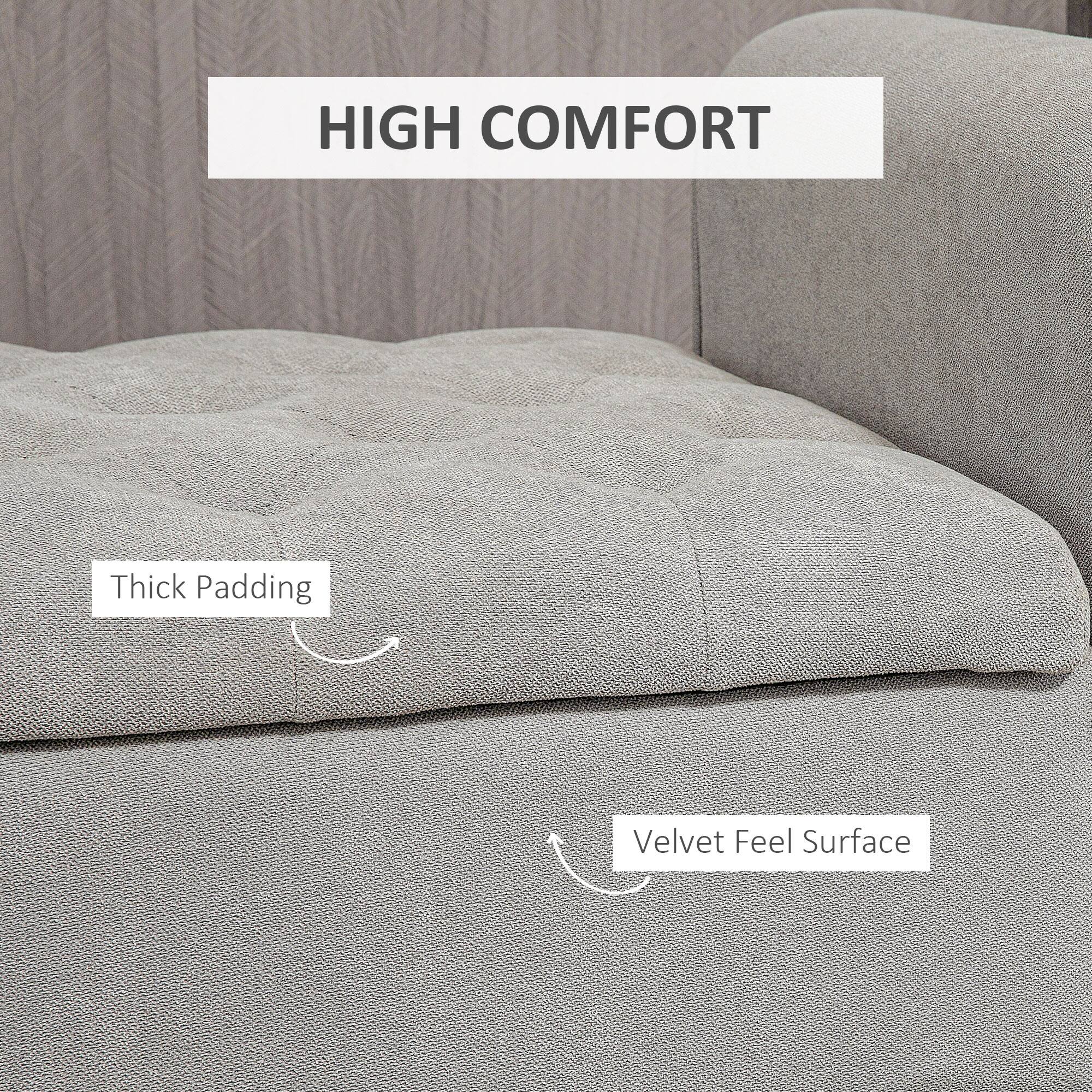 HIGH COMFORT
Thick Padding
Velvet Feel Surface