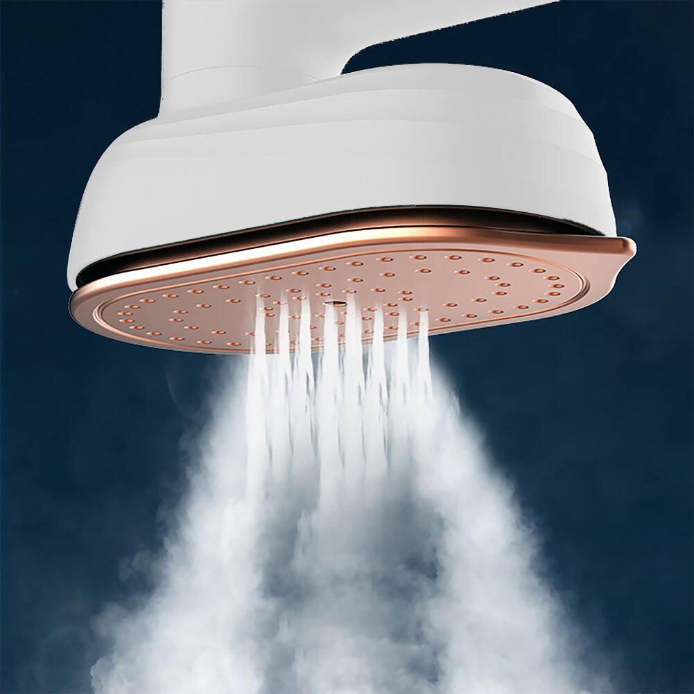 Left. Forest'nSky - Mini Steam Iron with Pad, Dry/Wet Dual Mode, Portable Handheld Garment Steamer for Home & Travel - White.