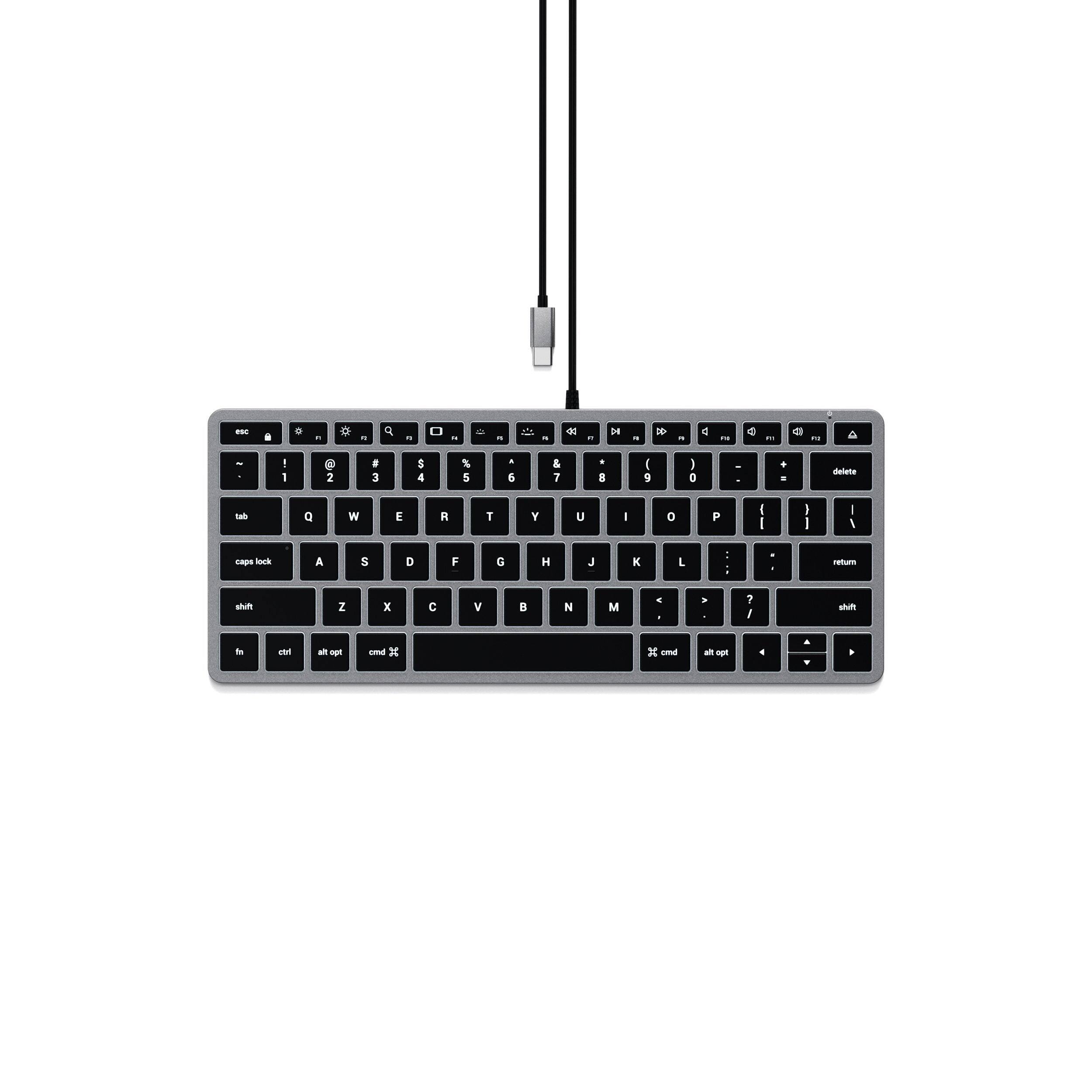 Satechi - Slim W1 Wired Backlit Keyboard - Space Gray price history on PriceWatchPro