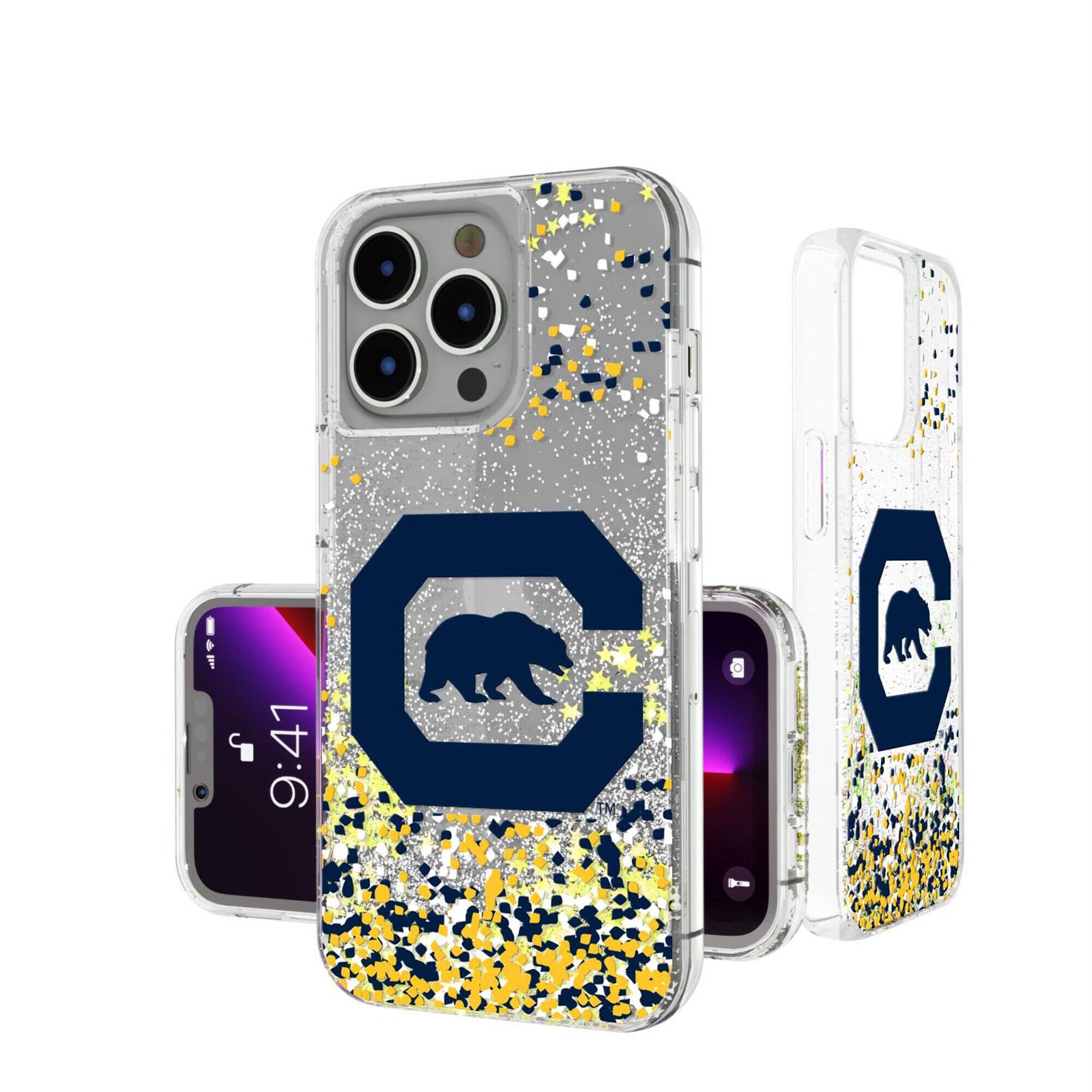 Keyscaper - NCAA - Cal Bears iPhone Glitter Case with Confetti Design - 15 Pro - Multicolor price history on PriceWatchPro