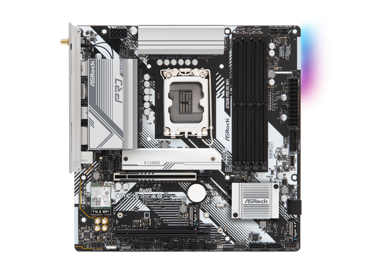 i ASRock suti 2001 CS9 M.2 ARMOR WiFi RS PRO 8760 ASRock  
I ..IORL 1 DOR5 0. 8A1 REO11 = RoHS CEFCA  
M.2 WIFI ET MIER *MITE AeTH AERL . AO Hyper M  
IH M.2 Hyner o ASRock ATAL 1aia3 I M2 fbe R