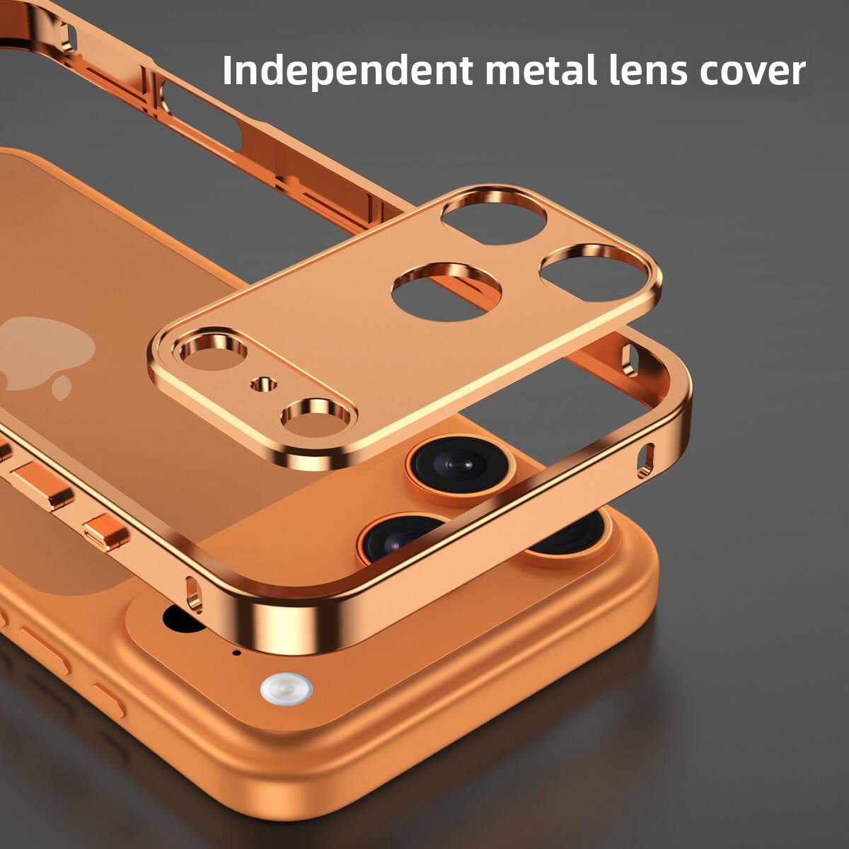 Independent metal lens cover
