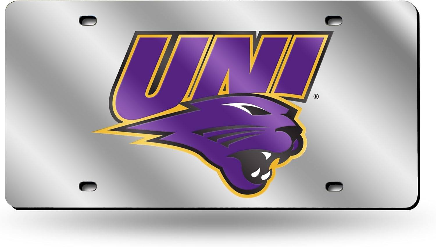 Northern Iowa Panthers Acrylic License Plate Laser Tag