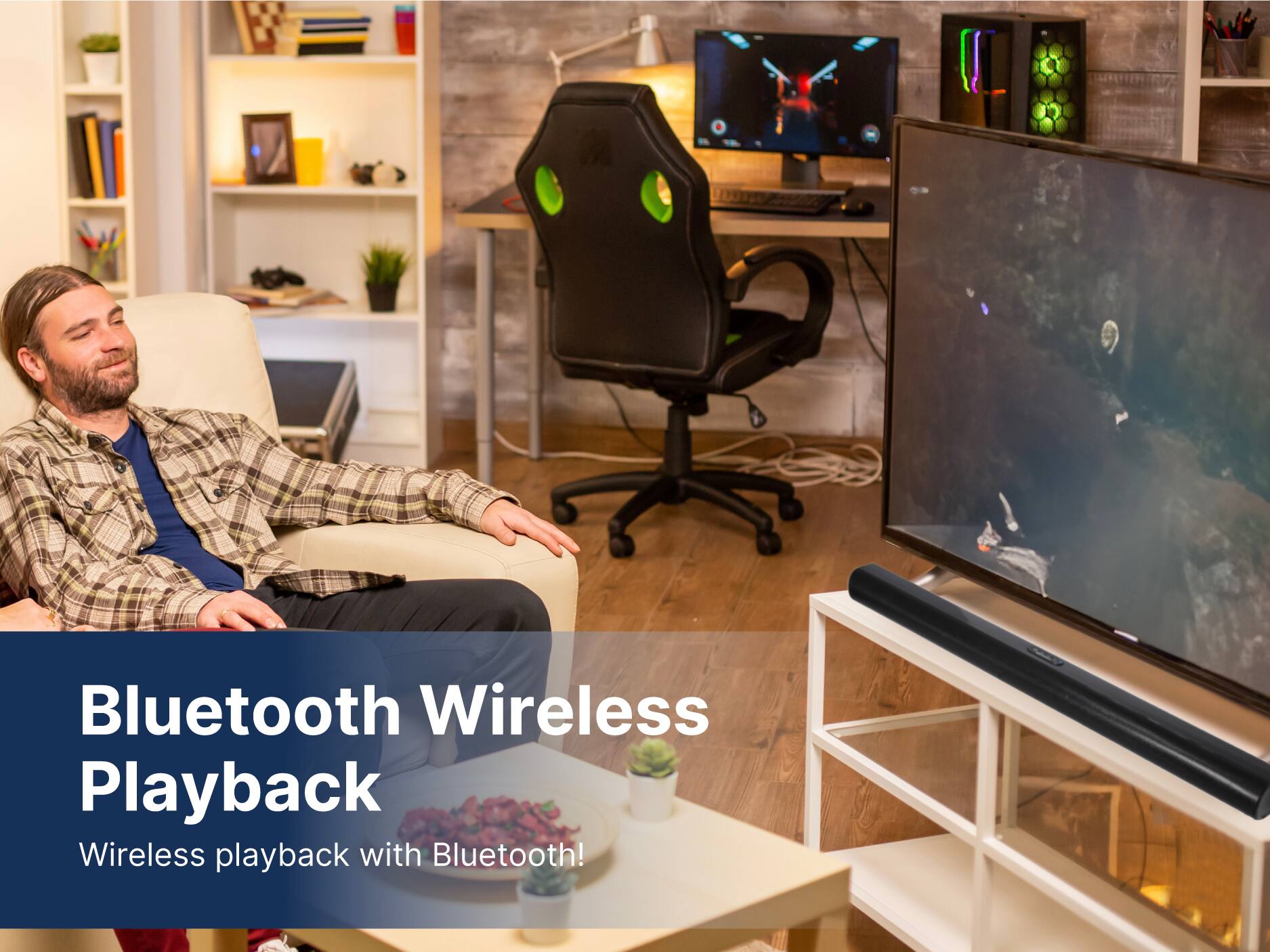 Bluetooth Wireless Playback, Wireless playback with Bluetooth!