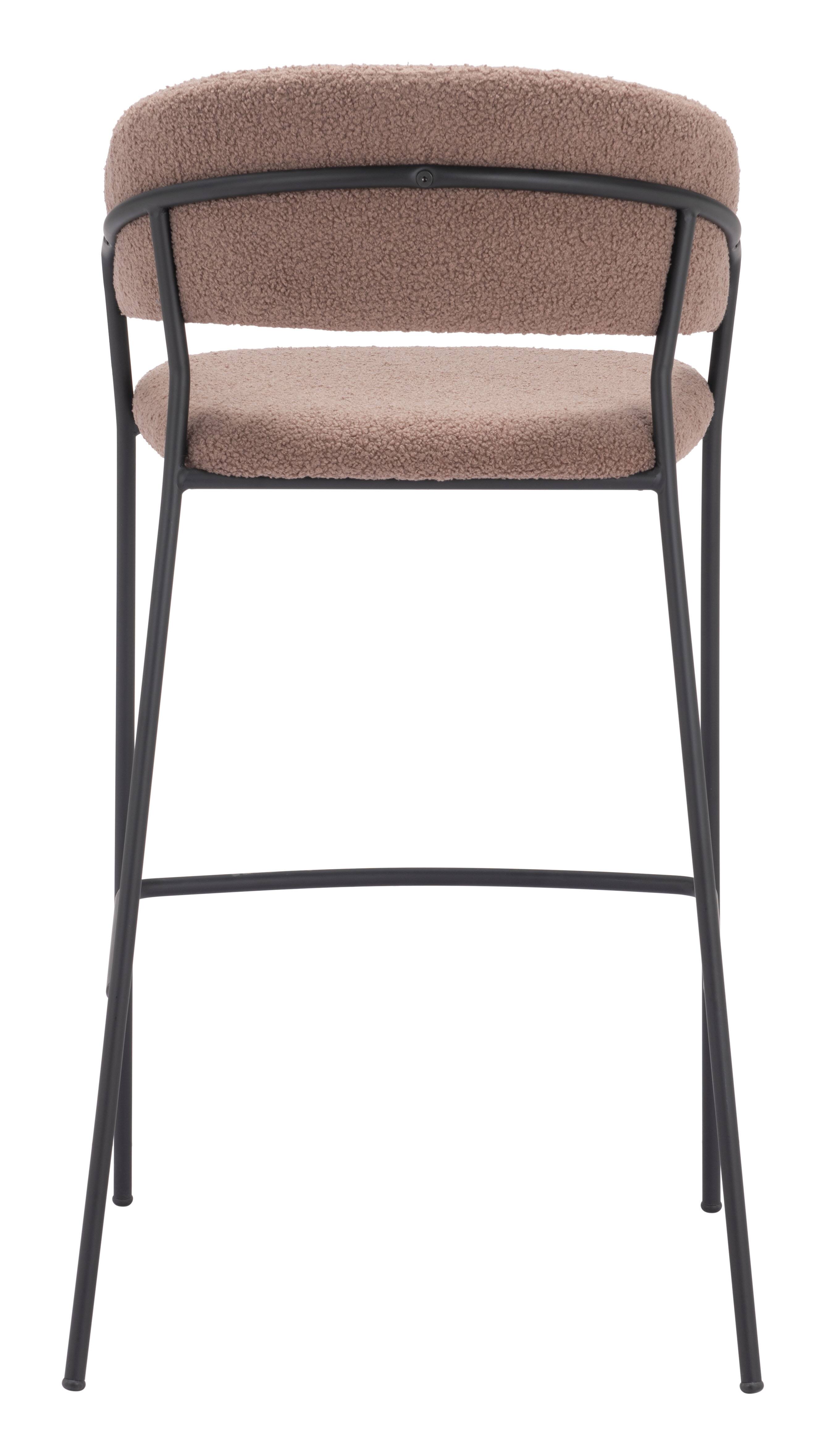 Alt View 2. Hivvago - Josephine Barstool (Set of 2) Brown - Brown.