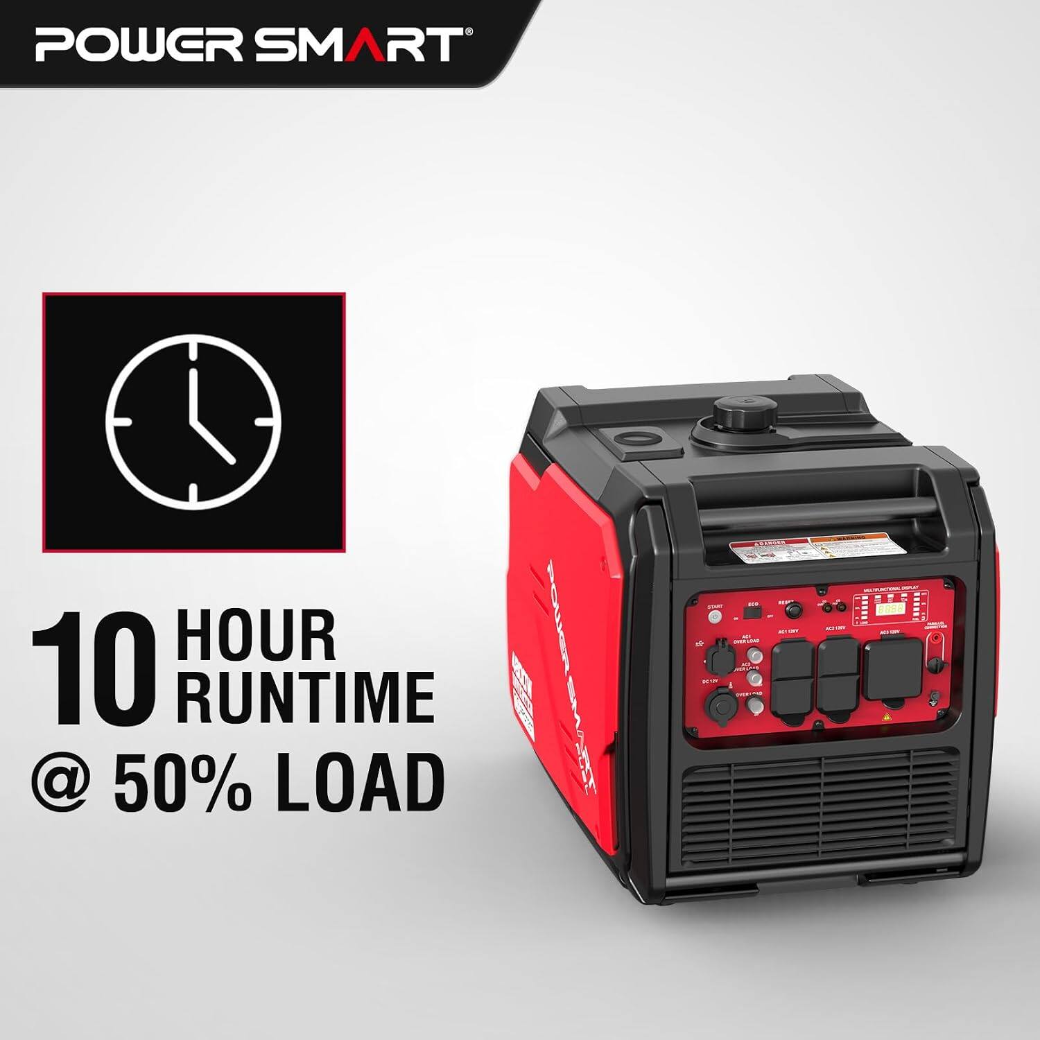 POWER SMART  
TELESTA  
10 HOUR RUNTIME @ 50% LOAD