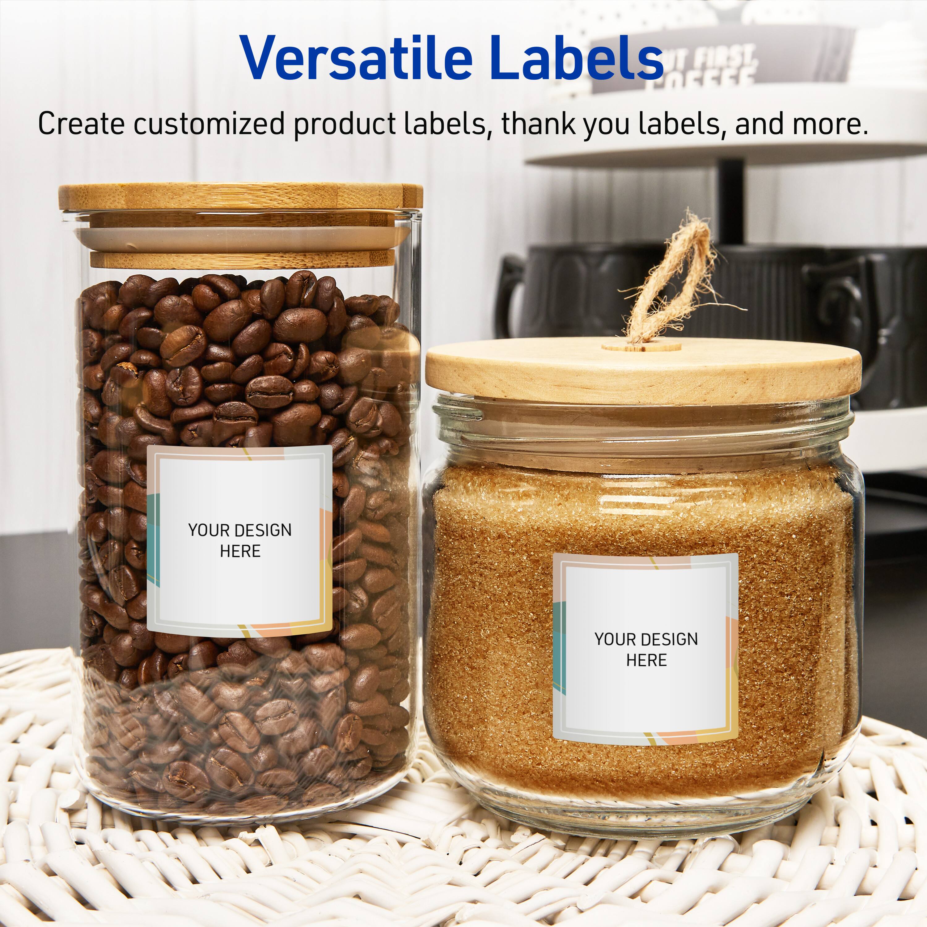Versatile Labels

Create customized product labels, thank you labels, and more.

YOUR DESIGN HERE
YOUR DESIGN HERE