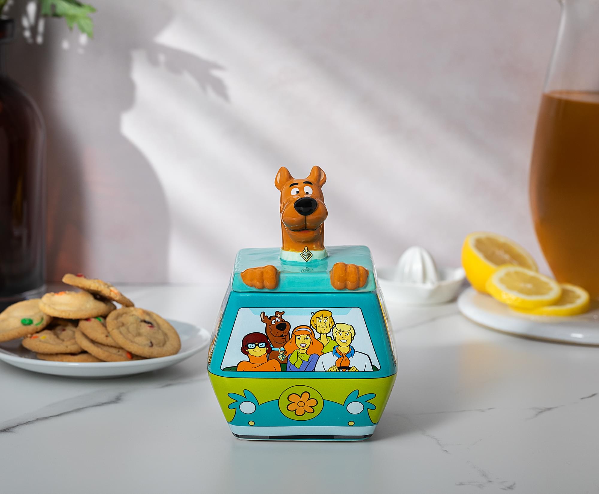 Alt View 4. Silver Buffalo - Scooby-Doo Mystery Machine 7-Inch Sculpted Ceramic Snack Jar - Multi-Colored.