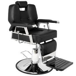Winado - Heavy Duty Extra Wide Reclining Salon Chair Hydraulic Barber Chair with Adjustable Headrest & Footrest for Beauty Spa - Black