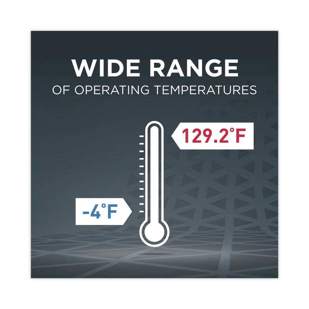 WIDE RANGE OF OPERATING TEMPERATURES

-4°F

129.2°F
