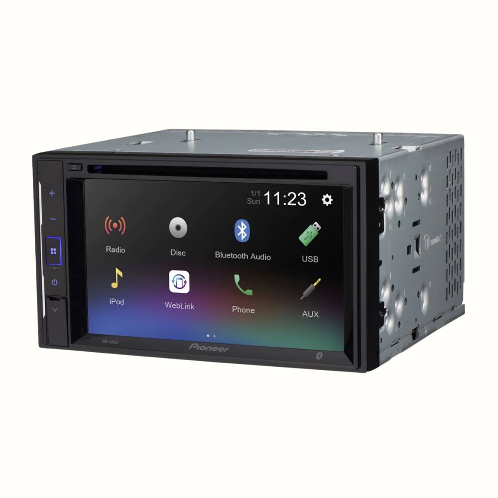 + 1/1 Sun 11:23 Radio Disc Bluetooth Audio USB iPod WebLink Phone AUX M-2D . Pioneer