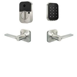 Yale - Assure Lock 2 Touch Key-Free Keypad with Wi-Fi and Valdosta Lever - Satin Nickel
