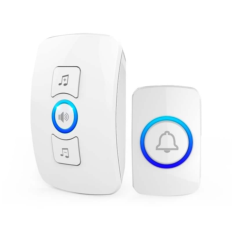 Cluzine - Wireless Doorbell Smart Waterproof Door Bell Adjustable Sound & Music Easy Installation