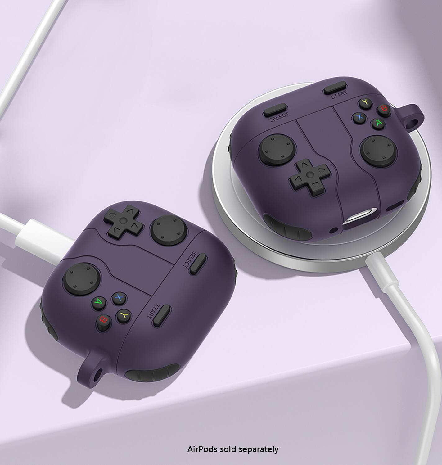 AirPods sold separately.