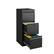 Alt View 8. Boyel Living - Black 3 Drawer Vertical Metal File Cabinet for Home Office Organizer Storage Cabinet Fit Letter/A4/Legal Size File - Black.