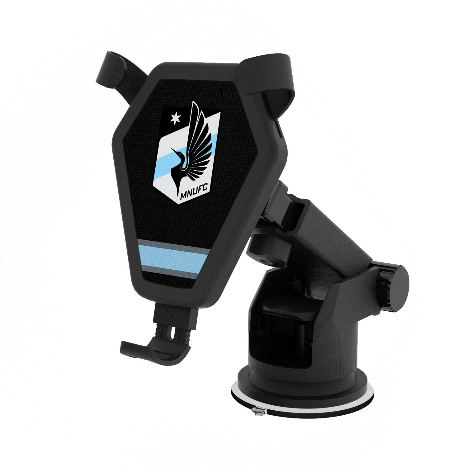 Front. Keyscaper - Minnesota United FC Stripe Design Wireless Car Charger - Multicolor.