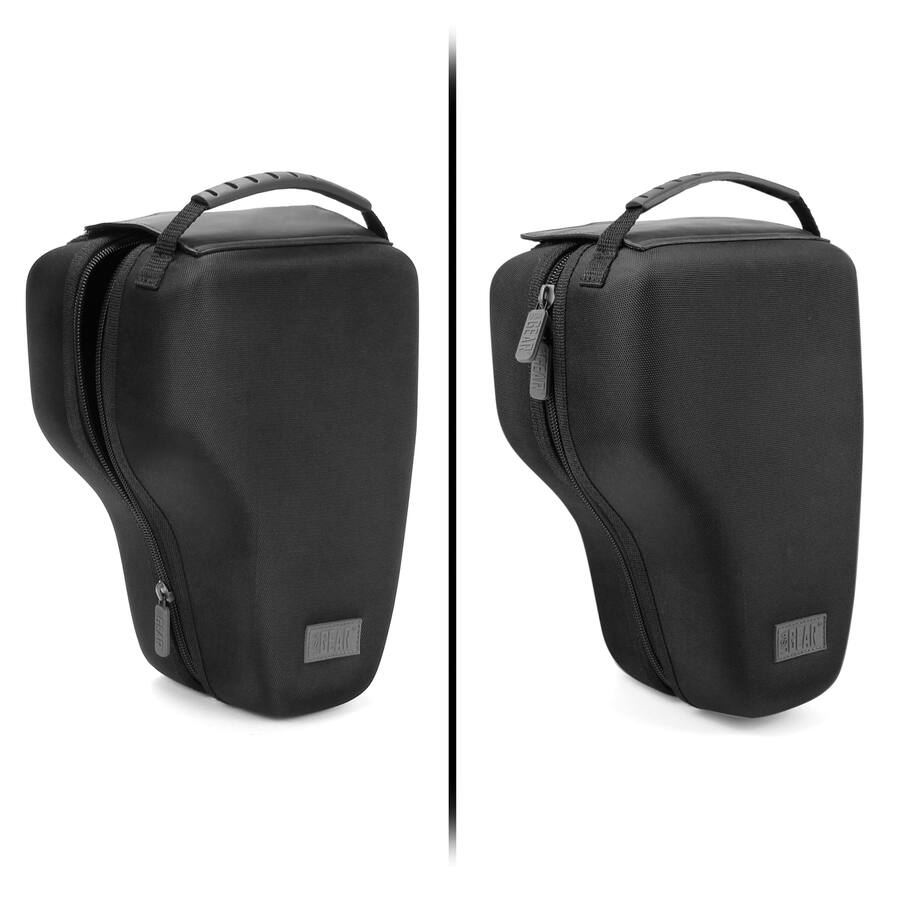 Hard Shell Camera Lens Case USA Gear Quick Access DSLR Hard Shell Camera Zoom Lens Case Black ...