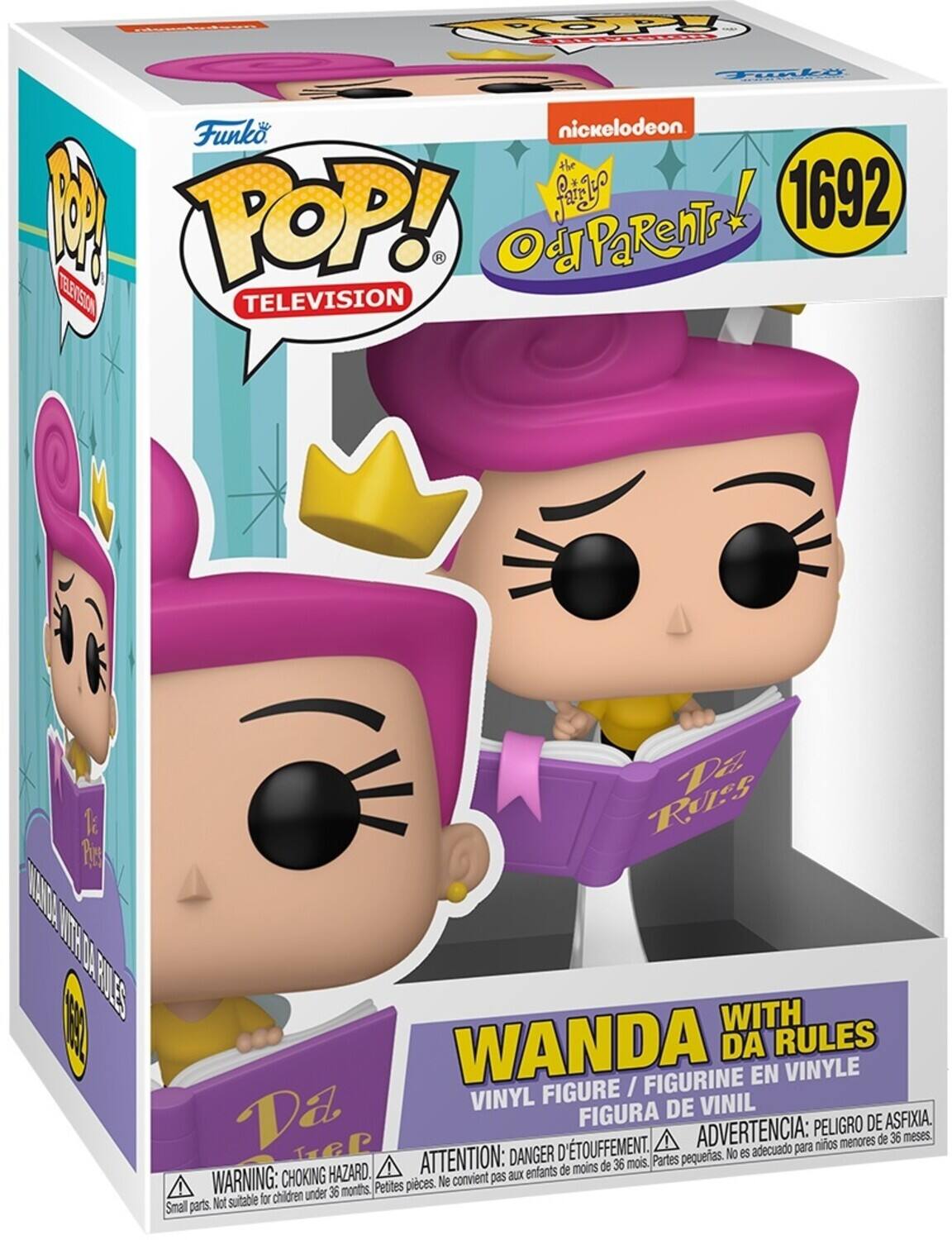 Funko, nickelodeon, 1692, TELEVISION, POP!, OdPaRehTr, WANDA, DA RULES, FIGURINE EN VINYLE, FIGURE / VINYL, DE VINIL, Da, FIGURA, PELIGRO DE ASFIXIA, D'TOUFFEMENT, ADVERTENCIA: para niños menores de 36 meses, DANGER D'ÉTOUFFEMENT, ATTENTION: aux enfants de moins de 36 mois, Partes pequeñas, WARNING: CHOKING HAZARD, Not suitable for children under 36 months, Petites pièces, Ne convient pas aux enfants de moins de 36 mois, Small parts
