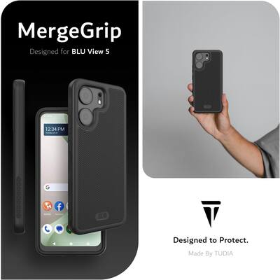 TUDIA MergeGrip for BLU View 5 Phone Case B160V Military Grade Drop Tested Cover Matte Black TD-TPU5340 - Best Buy TUDIA MergeGrip for BLU View 5 Phone Case B160V Military Grade Drop Tested Cover Matte Black TD-TPU5340 - Best Buy