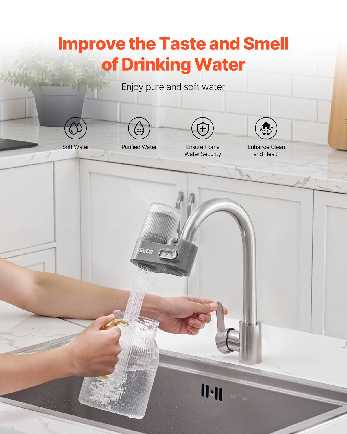 Improve the Taste and Smell of Drinking Water

Enjoy pure and soft water

Soft Water
Purified Water
Ensure Home Water Security
Enhance Clean and Health