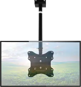 Pyle - Adjustable TV Ceiling Mount - Swivel & Tilting VESA Mount for 14 to 42” HDTV, LCD, Plasma, up to 30KG (PCTVM15) - Black