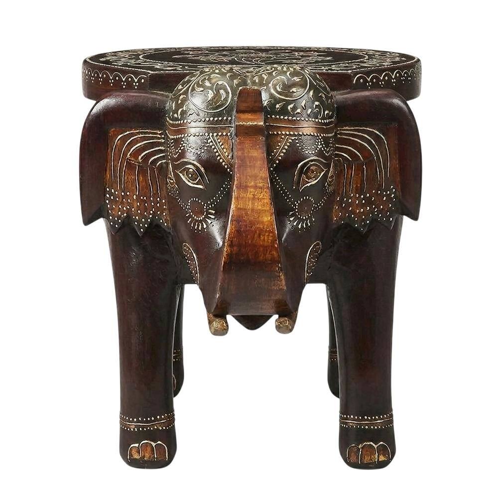 Left. Starlight Canyon Home - Round Hand Painted Accent Table, Boho Eclectic Side Table for Living Room - Assorted.