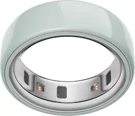 Oura - Ring 4 Ceramic - Smart Ring - Size Before You Buy with OR4 Sizing Kit - Size 8 - Tide - (2025)