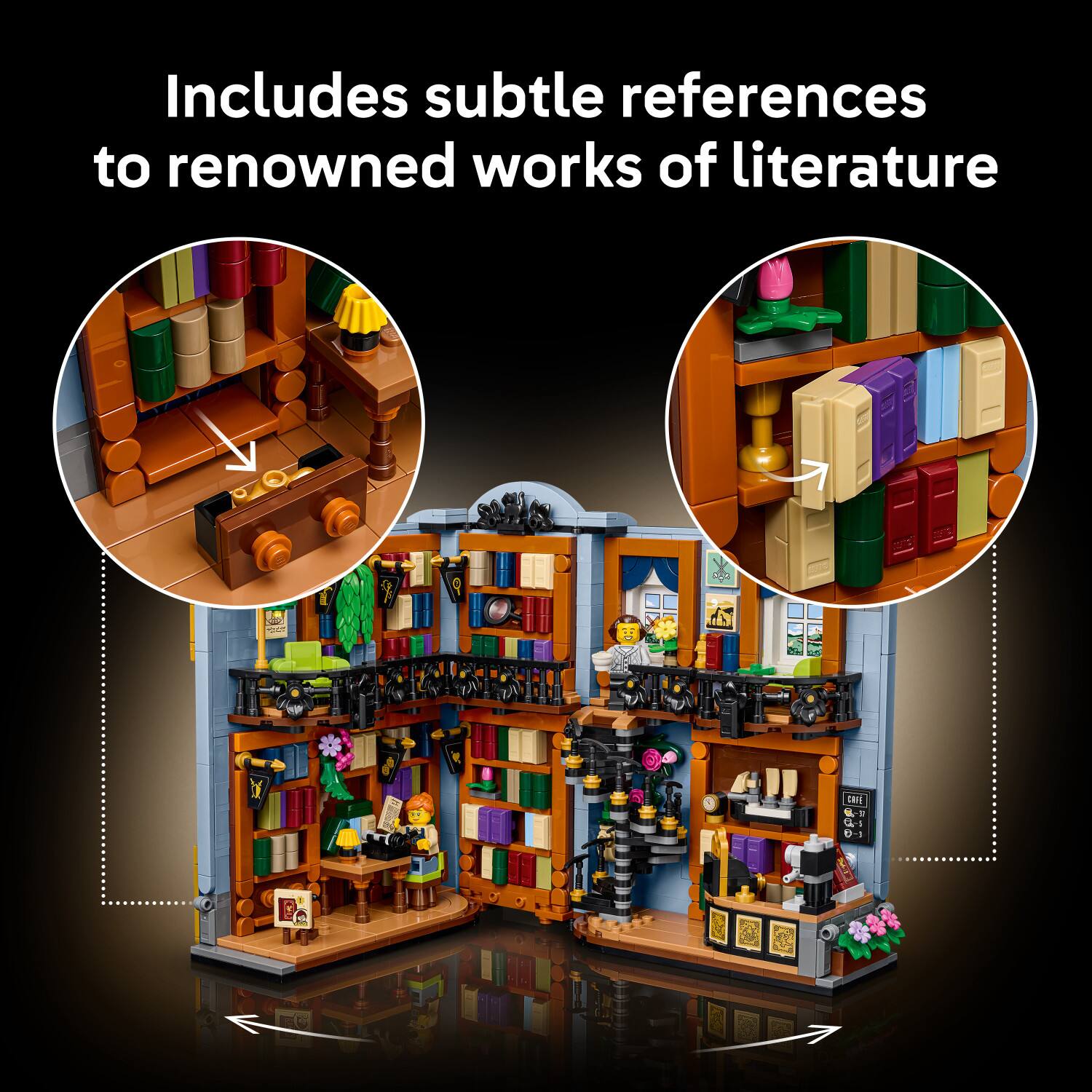 Includes subtle references to renowned works of literature