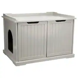 TRIXIE - Cat Litter Box Enclosure Hidden Litter Indoor Cat Furniture Pet Home - Gray