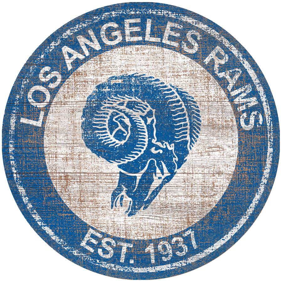 Fan Creations Los Angeles Rams 24'' Round Heritage Logo Sign Multicolor ...