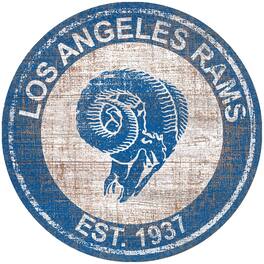 Fan Creations - Los Angeles Rams 24'' Round Heritage Logo Sign - Multicolor