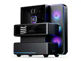 Phanteks - EX5 PLUS, ATX Multi-Chamber PC Case, 360 AIO Included, ARGB LED - Black